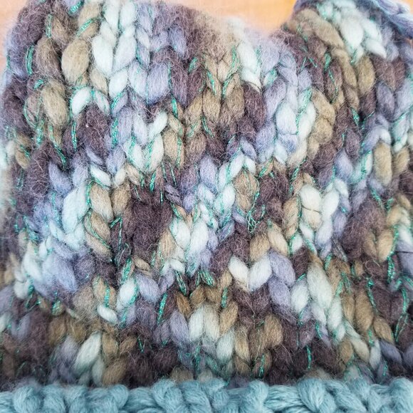 Vintage Gap Wool Blend Hat Knit Toque Y2K Square Chunky Size M/L With Tags - Picture 8 of 10